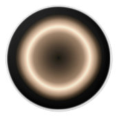 明るいハロームーンエフェクトセラミックプル付きタン セラミックノブ (正面)