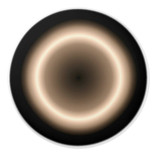 明るいハロームーンエフェクトセラミックプル付きタン セラミックノブ (正面)