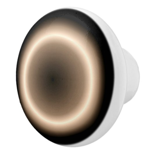 明るいハロームーンエフェクトセラミックプル付きタン セラミックノブ (右)