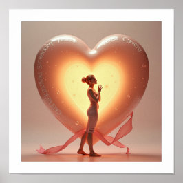 明るいハート ポスター