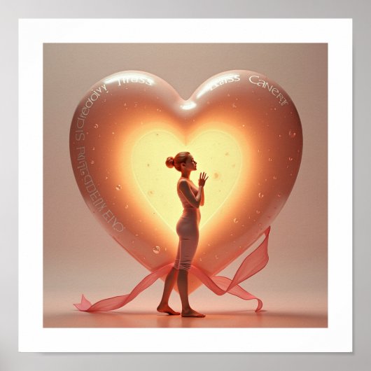 明るいハート ポスター (正面)