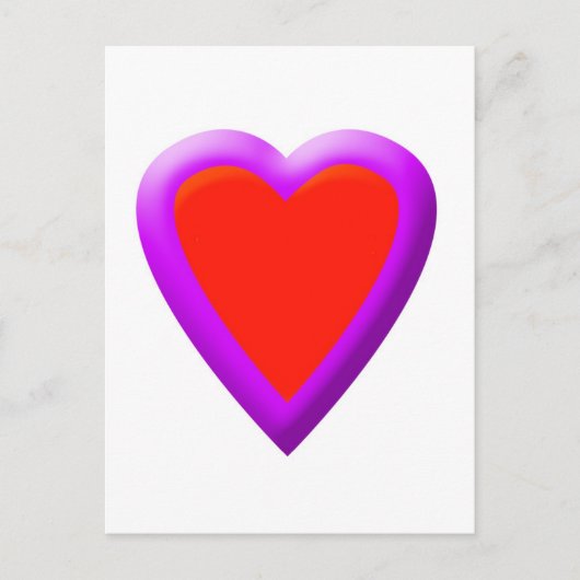 明るいハート ポストカード (正面)