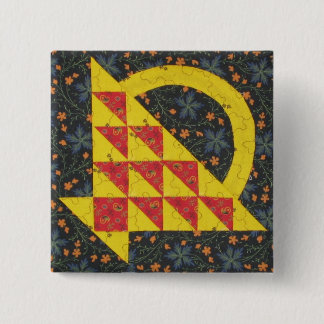 明るいバスケットボタン 缶バッジ