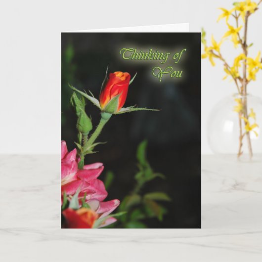 明るいバラ悔やみや弔慰グリーティングカード カード (黄色い花)