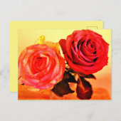 明るいバラ インビテーションポストカード (正面/裏面)