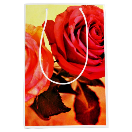 明るいバラ ミディアムペーパーバッグ (正面)