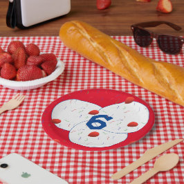 明るいバルーンと紙吹雪誕生日 ペーパープレート