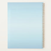 明るいバルーン鮮やかの色数々の青の束 プランナー手帳 (裏面)