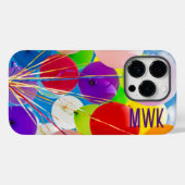 明るいバルーンMonogramケースメイトiPhone C Case-Mate iPhoneケース (裏面 (横))