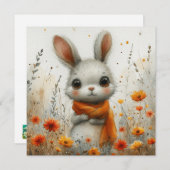 明るいバンニー:放射メッセージ🐰デジタル シーズンカード (正面/裏面)