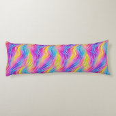 明るいパカラフルタ渦巻形のーン ボディピロー (裏面)