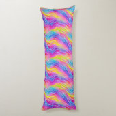 明るいパカラフルタ渦巻形のーン ボディピロー (裏面 (縦))