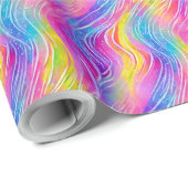 明るいパカラフルタ渦巻形のーン ラッピングペーパー (ロールコーナー)