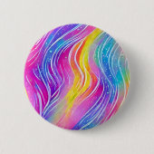 明るいパカラフルタ渦巻形のーン 缶バッジ (正面)