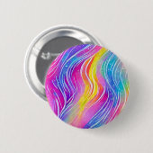 明るいパカラフルタ渦巻形のーン 缶バッジ (正面&裏面)