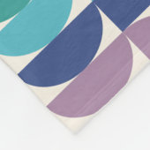 明るいパステルレインボージオメトリシェイプパターン フリースブランケット (角)