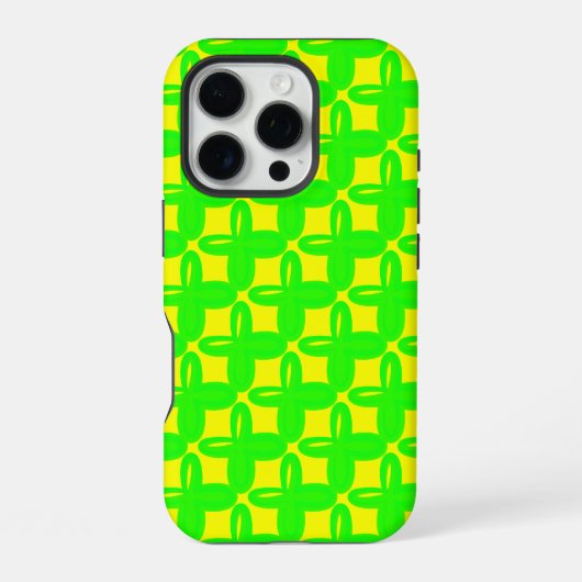 明るいパターンデザイン iPhoneケース (裏面)