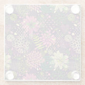 明るいパターン ガラスコースター (裏面)