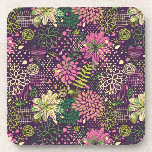 明るいパターン コースター (正面)