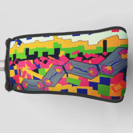 明るいパターン ゴルフヘッドカバー