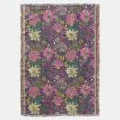 明るいパターン スローブランケット (正面縦)