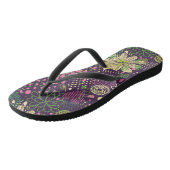 明るいパターン ビーチサンダル (アングル)