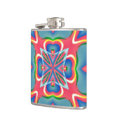 明るいパターン フラスク (左)