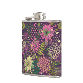 明るいパターン フラスク (左)