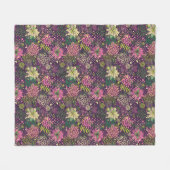 明るいパターン フリースブランケット (正面(横))