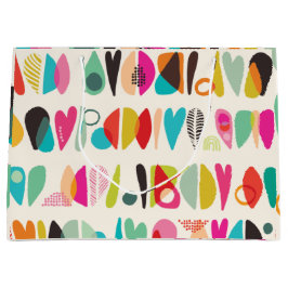 明るいパタ鮮やかーン ラージペーパーバッグ