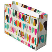 明るいパタ鮮やかーン ラージペーパーバッグ (正面アングル)