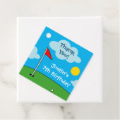 明るいパットパットミニゴルフ子供の誕生日パーティー フェイバータグ (インサイチュ)