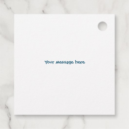 明るいパットパットミニゴルフ子供の誕生日パーティー フェイバータグ (裏面)