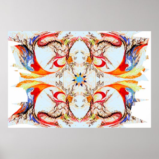 明るいパースコンテンポラリーアート ポスター (正面)