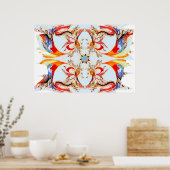 明るいパースコンテンポラリーアート ポスター (キッチン)