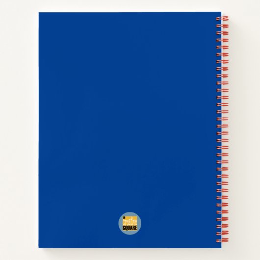 明るいパーソナライズされたアイディアのらせん結合ノート ノートブック (裏面)