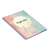 明るいパーソナライズされたアイディア ノートブック (右側)