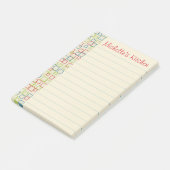 明るいパーソナライズされたキッチンItノートを並べた ポストイット (アングル)