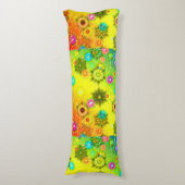 明るいパーソナライズされたサンシャインフローラソフトピロー ボディピロー (正面縦)