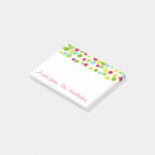 明るいパーソナライズされたドットのコメントを投稿 ポストイット (アングル)