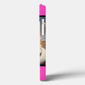 明るいパーソナライズされたネオンピンク Case-Mate iPhoneケース (裏面 / 左)