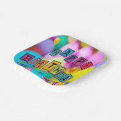 明るいパーティー子供へプレートの誕生日 ペーパープレート (傾斜あり)