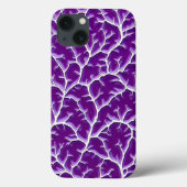 明るいパープルのiPhoneケース 有機的な血管デザイン Case-Mate iPhoneケース (裏面)