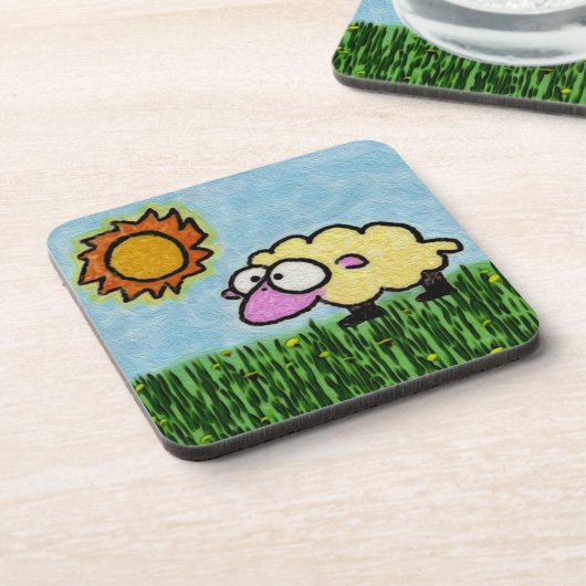 明るいヒツジ コースター (左側)