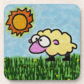 明るいヒツジ コースター (正面)