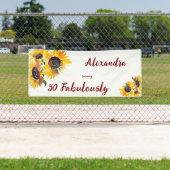 明るいヒマワリの水の色の素晴らしい50 横断幕 (インサイチュ)