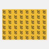 明るいヒマワリの水彩素晴らしい50 ラッピングペーパーシート (正面2)