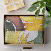 明るいヒマワリの水彩素晴らしい50 薄葉紙 (ギフト)