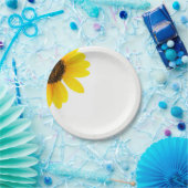 明るいヒマワリの紙皿 ペーパープレート (パーティー)