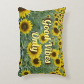 明るいヒマワリの良い雰囲気のみ アクセントクッション (正面(垂直))
